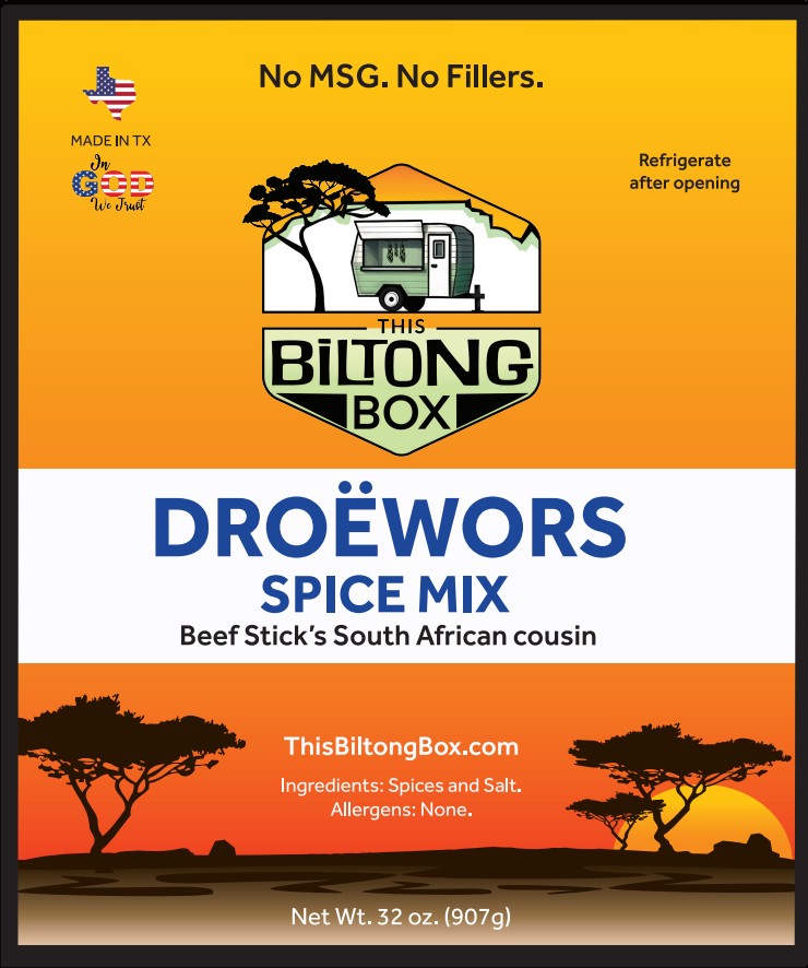 Spice Packet for droëwors